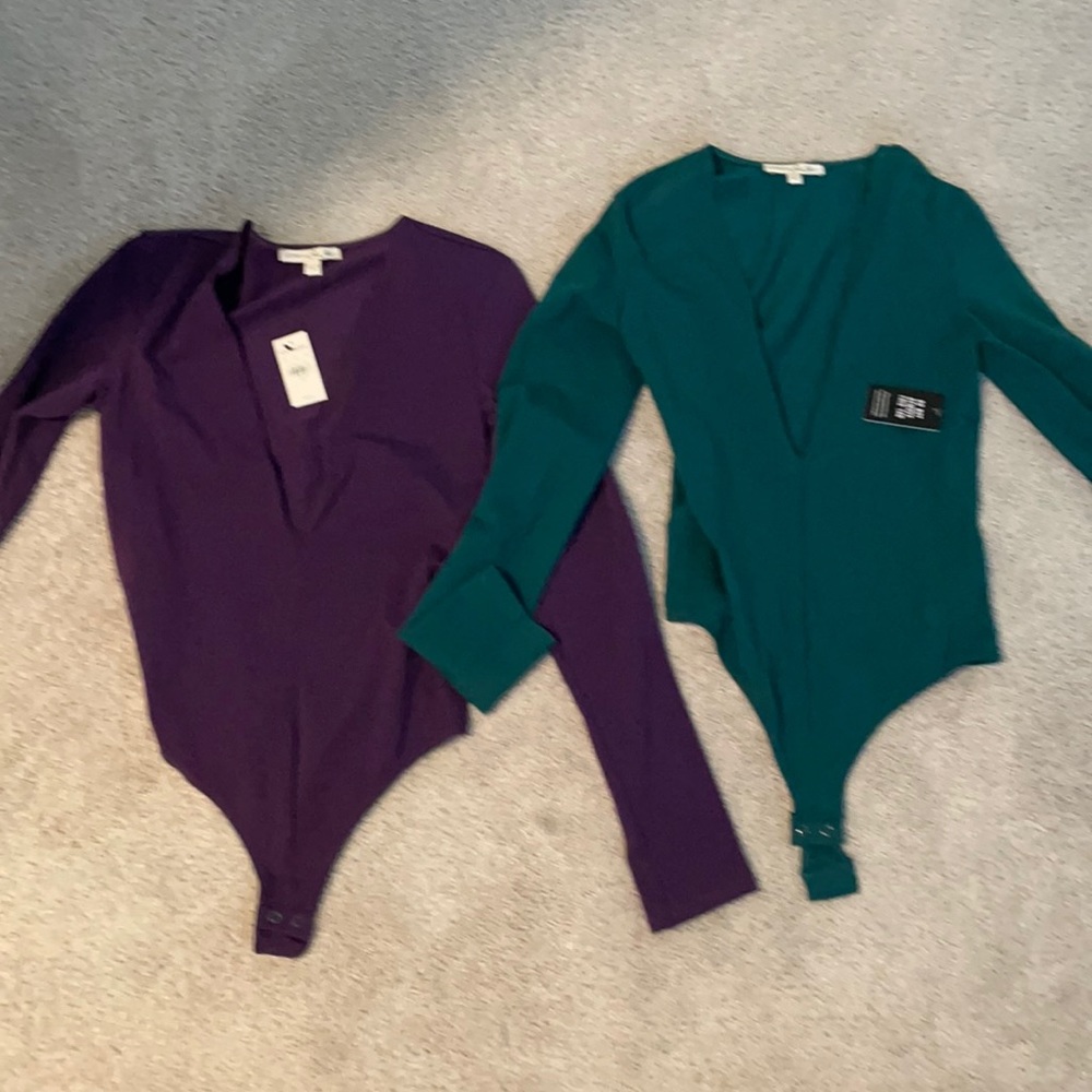Express deep v neck bodysuit